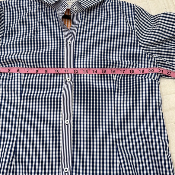 Gretchen Scott Priss Blouse - Gingham L - Picture 9 of 11
